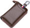 Su.B Leder-Schlüsseletui, 6 Schlüsselhaken, Kartenhalter, Geldschein-Brieftasche, Autoschlüsseltasche, Multifunktions-Schlüssel-Organizer - Braun