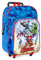 PERLETTI Marvel Avengers Kinder Rucksack mit Rollen - Superhelden Trolley Kindergartenrucksack mit Rädern für Jungen 3 4 5 6 Jahre - Thor Captain America Iron Man Hulk Schultasch - 36x25x12 cm