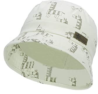 Sterntaler Baby Jungen Hut Baby Fischerhut Zebra - Baby Hut, Kopfbedeckung Baby Sommer, Sommerhut Baby - aus Baumwolle - mittelgrün, 47
