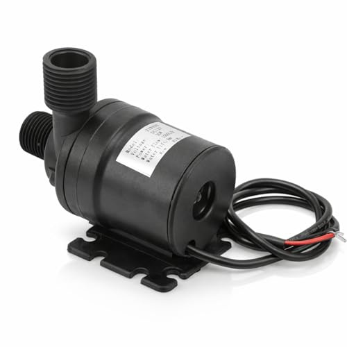 Pompe à Eau Submersible, Performante Sans Maintenance 30W IP68 Mini Pompe Sans Brosse DC 12V 8m Économie d'Énergie for Fontaine Domestique Système de Circulation Aquarium Jardin Étang Intérieur