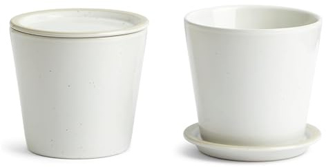 Urban Dining Thermal Mug & Coaster/Lid 345ml/11.7oz White 4 Piece Set