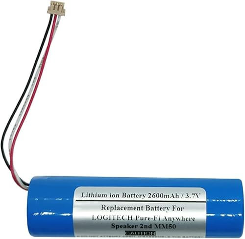 2600 mAh 3,7 V Ersatzakku für LOGITECH Pure-Fi Anywhere Speaker 2nd MM50, LOGITECH NTA2335