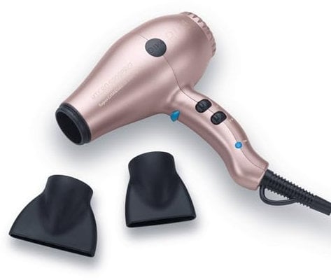 Diva Pro Styling Micro 5000 Pro Trockner Millennial Pink Super Charged Power Super-Lighweight Micro-Size mit Macadamiaöl, Arganöl und Keratin für ultra-glänzendes und glattes Haar