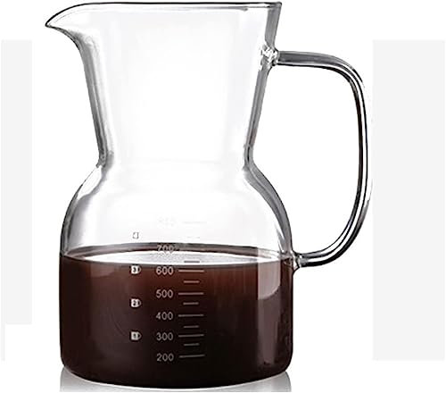 DLUXCA Filtro de jarra de café Cafetera de vidrio Cafetera de goteo Inauguración de la casa cafetera