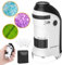 60-135X Mini Microscope Portable pour Enfants,Microscope de Poche Lumineux avec 5 Lames Preparees pour Plante Trichomes