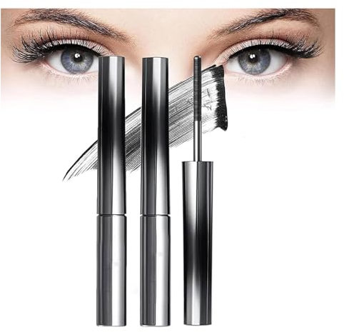 Judy Doll Mascara,3D Judydoll Waterproof Bristleless Mascara,Judy Doll Curling Iron Mascara,3D Curling Eyelash Iron Mascara,Doll Iron Brush Mascara,Judydoll Mascara Metal Wand (Black 2PC)