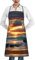 LXqlSS Schöne Schürze mit Taschen für Männer und Frauen, Kochen, Kochen, Backen, Gartenarbeit, Maui Strand Hawaii Sonnenuntergang Meer Waves Wolken, One size