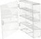 Folpus 1/64 Scale Model Car Display Case Acrylic Diecast Display Case Clear Model Car Storage Boxes Display Cabinet 4 Tiers Vehicle Garage Showcase for Toy Cars Models Action Figures
