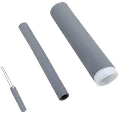 ZAAWUUT Pots Handle Sleeve,Cast Iron Handle Cover,Pans Handle Heat Insulation Silicone Handle Holder for Skillets Oven Cookware (Gray, Small)