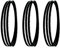 1810 x 10 x 0,35 mm Bandsägeblätter 6 TPI for Metabo BS 5370, BS 5378 for gebogene Schnitte mit großem Radius, 3 Stück