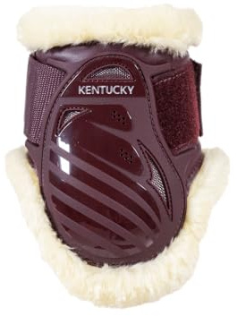 Kentucky - Vegan Sheepskin Young Horse Fetlock Boots Bordeaux S