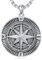 Shusukue Kompass-Halskette aus 925er Sterlingsilber, Kompass-Anhänger, Abschluss, Freundschafts-Talisman, Reise-Halskette, inspirierendes Abschlussgeschenk, Schmuck, Geschenke für Männer, Vater
