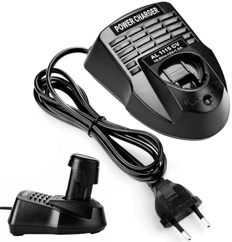 Ladegerät für Bosch, Professional 10.8V-12V AL1115CV AL1130CV Akkus Schnellladegerät(EU-Stecker)