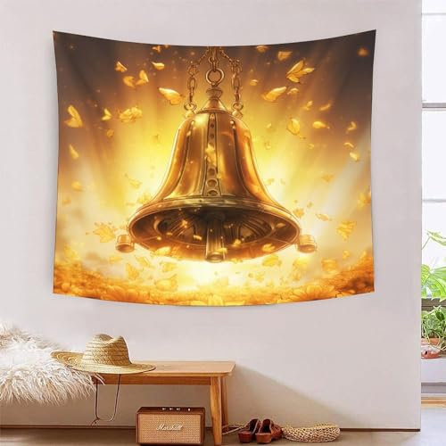 RJAVAGFZL 3D Druck Glocke Wandteppiche Poster Ornament Wandbehang Wandteppich Wanddeko Wandbehang Für Wohnzimmer Dekor,Schlafzimmer Tapisserie 70cmx100cm