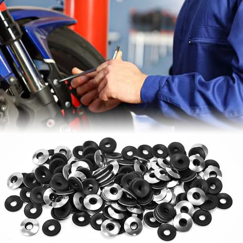 Zuxbolf 240 Arandelas Metálicas con Goma de M6,3mm x 16mm Arandelas de Sellado de EPDM para Atornillar Tornillo para Evitar Filtración VIbración para Instalación de Chapas Paneles Pérgola Garaje