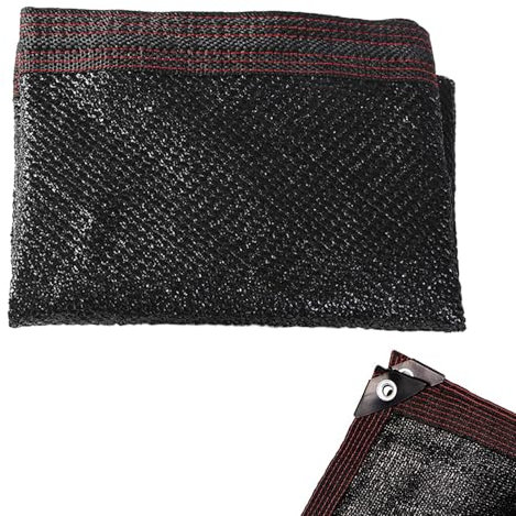 Voile d'ombrage Noir Filet D'Ombrage Toile Ombrage Balcon avec œillets,Filet Protection Solaire 90% Tissu Pare-Soleil pour terrasse,Auvent de Jardin 2/3/4/5/9/11/13/15 m(2.5x3m)