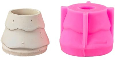 Kreative Silikonform für Beton, Pflanzgefäß, einzigartige Silikonform, Kaffeetasse für festliche, transparente weiße Farbe