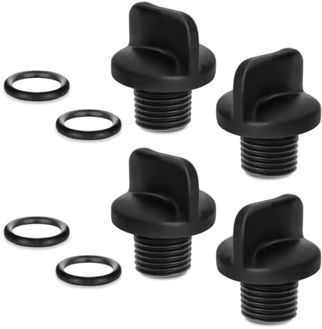 Obotsnoi 4pcs Sturdy Pool Pumps Drain Plugs With O Rings Accessory With Various Pumps Systems Easy Installion Designs Drain Plugs Replacement
