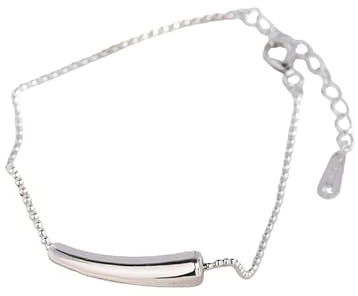 Generisch Damenarmband Silber 925，Verstellbarer Karabinerverschluss, Modisches High-End-Leichtluxus-Armband Aus S925 Sterlingsilber Mit Auberginenperlen, Nischendesign, Energieschmuck Für Frauen,