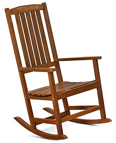 Furinno Tioman Outdoor Schaukelstuhl aus Teaköl, Holz, natur, 80 x 65.51 x 111.9 cm