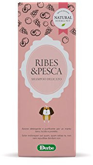 Natural Derma Pet Shampoo Profumato per Cani Ribes e Pesca – Azione Detergente e Purificante per un Manto Sano, Lucido e Profumato – 200 ml – Made in Italy