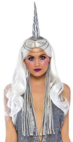 Leg Avenue A2816 - Celestial Unicorn Headband, One Size (Silver)