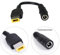 helpers lab Câble Adaptateur convertisseur d'alimentation 5,5mm Interface Femelle pour Edge Flex ideapad ThinkCentre Thinkpad Heli X1 Carbon Yoga Medion Akoya IdeaCentre