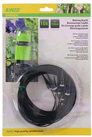 Edco Kit de riego por goteo con 10 cabezales de micro aspersores