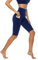 Anwell Fitness Kleidung Damen Kurgröße Tummy Compression Leggings Dunkelblau mit Taschen Tights Hohe Taille Navy S …