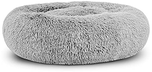 The Dog's Bed Ersatzbezug NUR für das Hundebett Sound Sleep Donut Dog Bed Ersatzbezug, klein, silbergraues Fell, Tierärztlich Zugelassen