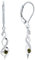 JO WISDOM Damen hängende ohrringe Unendlichkeit infinity silber 925 mit 3A Zirkonia Kristall August Geburtsstein Peridot Farbe,Schmuck für Frauen