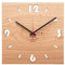 huamet Holz Wanduhr Eiche Astig DUHRCHBRUCH, eckig - einzigartiges Design, geräuschlos ohne Ticken - Qualitätsprodukt Made in Südtirol - CH51-A-1604