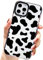 AMART for iPhone 12 Pro Max Case Cow Print,Cute Animal Cow Pattern Design Silicone Shockproof Protective TUP Bumper Case for iPhone 12 Pro Max 6.7 inch