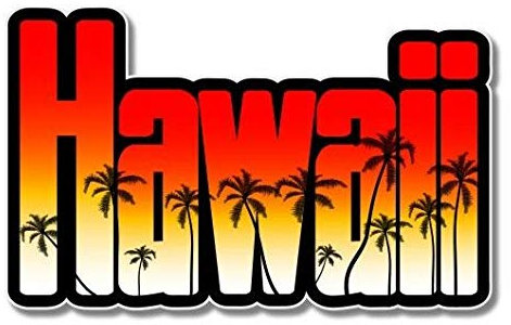 15cm! Klebe-Folie Wetterfest Made-IN-Germany Hawaii Tropisch L1533 UV&Waschanlagenfest Auto-Aufkleber Sticker Decal