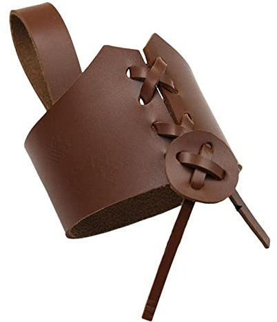 Becherhalter Leder Becherhülse Bier mit mittelalterlichen tragbaren Krug Aufhänger Horn Wikinger