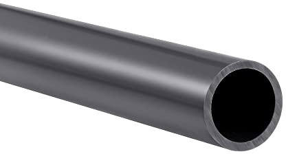 PATIKIL 15.5mm ID 20mm OD 0.35m Tubo Rigido PVC, Rigido Tubo Tondo per Acqua Tubo, Artigianato, Display Cremagliera, Scuro Grigio