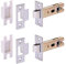HANDLEZONE® 2 Pack 76mm / 3 inch Satin Stainless Steel Premium Tubular Mortice Latch, Catch for Internal Timber Doors - 57mm Backset