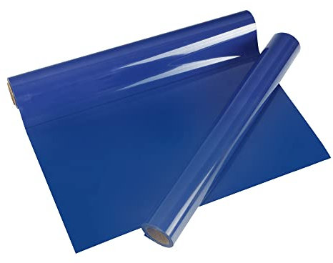 VEGIXO Heat Transfer Vinyl Saphire Blue – 12inch x 8 Feet Iron on Vinyl Roll for Cricut & Cricut Heat Press,HTV Vinyl is Easy to Cut & Weed, Design Your T-Shirts & Crafts with Cricut Vinyl
