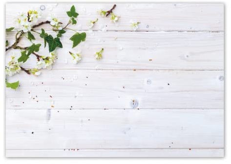 Primus Print - Papiertischsets Platzsets Tischsets - Holzoptik 500 Stück - Restaurant - Küche - Hotel - Verschiedene Motive - A3 (Blüte Hell, 500)