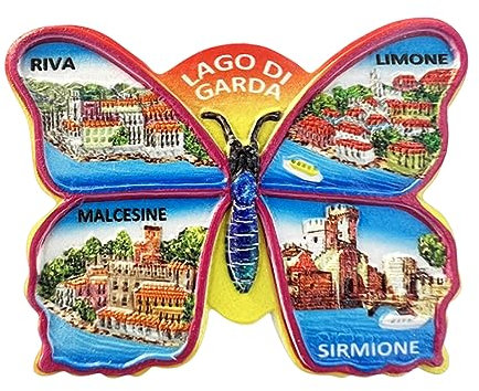 Limone Gardasee Italien Kreativer Schmetterling Kühlschrankmagnet 3D Reise Souvenir Kühlschrank Dekoration Magnetischer Aufkleber Handwerk Sammlung