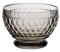 Villeroy & Boch Boston Coloured Dessertschale, 430 ml, Kristallglas, Klar/Grau
