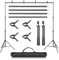 Professional 2 * 3m(6.5 * 9.8ft) Adjustable Backdrop Stand Kit for Photo and Video Studio - Background Support System with Carrying Bag and 4 Clamps