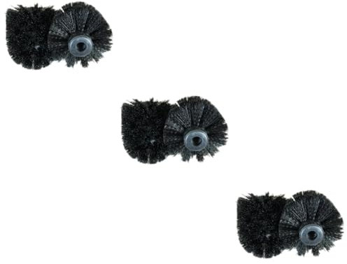 Warmhm 6stücke Schwarze Kunststoff-toilettenbürstenkopf Nachfüllung Mit Steifen Borsten Für Effektive Badezimmerreinigung Installieren Langlebig Und Geruchsresistent