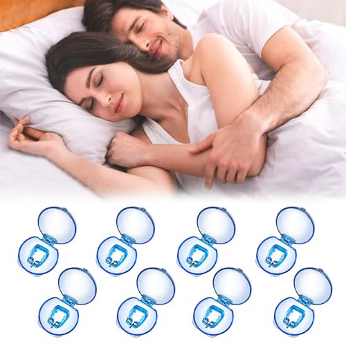 TKGEOUE Anti Schnarch,8 Pcs Schnarchstopper,Schnarchen Anti,Schnarch Magnet,NasenClip Wiederverwendbares,Schnarchen Stopper Gegen Schnarchen,für MäNner Und Frauen für Ruhigen Schlaf