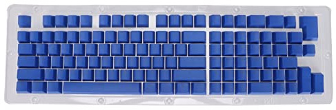 Glomora Mechanische Tastatur-Tastenkappen, PBT 114-Tasten-Set, zweifarbige, spritzgegossene, durchscheinende OEM-Tastenkappen (Mini Dark Blue)