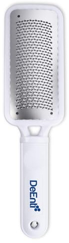 DeEnti Metal Foot Rasp, Professional Grade Stainless Steel Foot File, Salon Quality Callus Remover, Lightweight Foot Scrubber, Home Manicure and Pedicure Tools