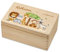 Lilletå ® Erinnerungsbox Safarifreunde (001.06.03) - Erinnerungskiste Baby mit Hochwertigem Farbdruck - Baby Kind Erinnerungsbox Holz - Geschenk Geburt Mädchen Junge