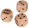 Holzwürfel Groß - Großer Würfel - Spielwürfel Groß-30mm - Hölzerne Dice (3 Stück)