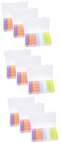 SEWACC 9 Teilige Maniküre Box Mit 28 Gittern Diamant Box Nagel Charm Organizer Box Nagel Sachen Organizer Nageldekorations Organizer Nail Art Werkzeugkasten Klassifiziertes