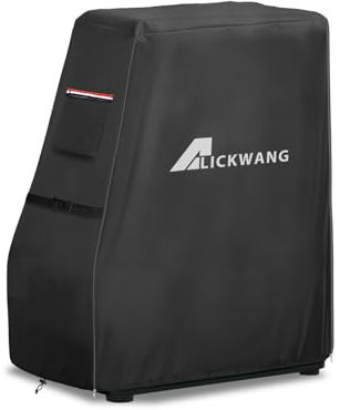 990025 Abdeckung für elektrische Räucherofen, strapazierfähig, 600D, wasserdicht, mit Reißverschluss, für BS611 4-Rack, natürlicher Zugluft, vertikaler elektrischer Smoker/BTDS76P 4-Rack, natürlicher
